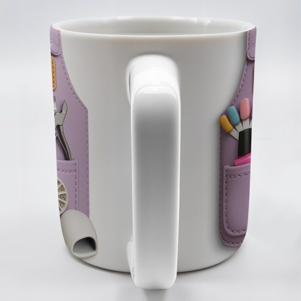 Nail Technician Essentials, Nail Polish And Tools - Personalized Custom Coffee Mug - FAM339_MG Nail Technician Essentials, Nail Polish And Tools - Personalized Custom Coffee Mug - FAM339_MG