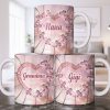 Nana, Heart Stained Glass - Personalized Custom Coffee Mug - GRM112_MG
