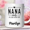 Nana Mode Personalized Mug, All Day Every Day Grandma Gift With Custom Name Nana Mode Personalized Mug, All Day Every Day Grandma Gift With Custom Name