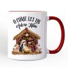 Nativity Holy Family Jesus Christmas Personalized Mug, Imitation Latch Hook Yarn Cozy Christian Gift with Custom Name Nativity Holy Family Jesus Christmas Personalized Mug, Imitation Latch Hook Yarn Cozy Christian Gift with Custom Name