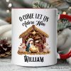 Nativity Holy Family Jesus Christmas Personalized Mug, Imitation Latch Hook Yarn Cozy Christian Gift with Custom Name Nativity Holy Family Jesus Christmas Personalized Mug, Imitation Latch Hook Yarn Cozy Christian Gift with Custom Name