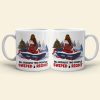 Naughty Couple, All Because Two People Swiped Right, Personalized Mug, Christmas Gifts