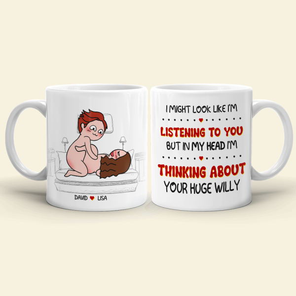 Naughty Couple Make Love, Personalized Couple Mug Gift For Couple