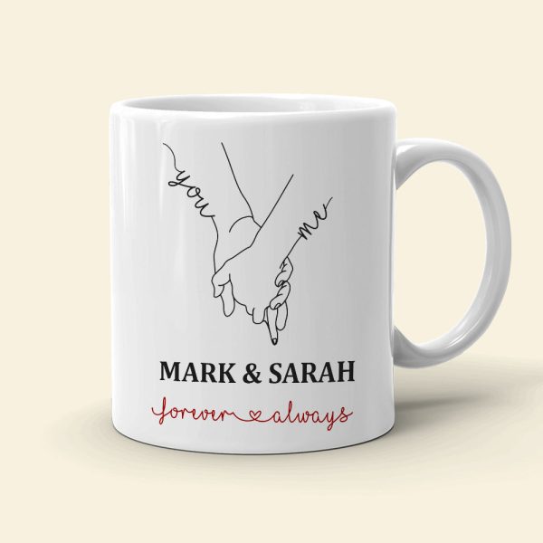 Never Stop Saying I Love You Personalized Couple Mug, Gift For Couple