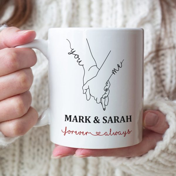 Never Stop Saying I Love You Personalized Couple Mug, Gift For Couple
