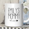 New Mom Personalized Mug, Blessed Mommy Gift With Custom Name and Year New Mom Personalized Mug, Blessed Mommy Gift With Custom Name and Year