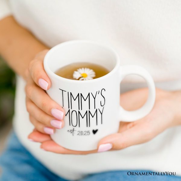 New Mom Personalized Mug, Blessed Mommy Gift With Custom Name and Year New Mom Personalized Mug, Blessed Mommy Gift With Custom Name and Year