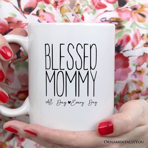 New Mom Personalized Mug, Blessed Mommy Gift With Custom Name and Year New Mom Personalized Mug, Blessed Mommy Gift With Custom Name and Year