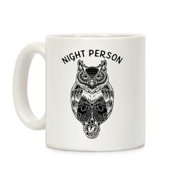 Night Person Owl Coffee Mug Night Person Owl Coffee Mug