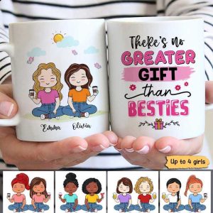 No Greater Gift Than Sisters Besties Personalized Mug