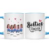 No Greater Gift Than Sisters Besties Pretty Cartoon Girls Personalized Mug