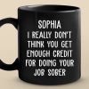 No, I'm Really Serious - Coworker Personalized Custom Black Mug - Gift For Coworkers, Work Friends, Colleagues