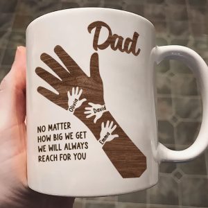 No Matter How Big We Get Personalized Mug, Gift For Dad