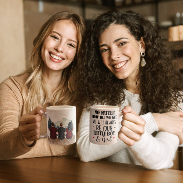 No Matter How Old We Get, We Will Always Be Your Little Girls & Boys - Personalized Mug - Fathers Day Gift For Dad, Papa No Matter How Old We Get, We Will Always Be Your Little Girls & Boys - Personalized Mug - Fathers Day Gift For Dad, Papa