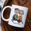 No Matter How Old We Grow I Promise To Ignore How Much You Snore, Old Couple Happiness White Tea Coffee Mug No Matter How Old We Grow I Promise To Ignore How Much You Snore, Old Couple Happiness White Tea Coffee Mug
