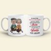No Matter How Old We Grow I Promise To Ignore How Much You Snore, Old Couple Happiness White Tea Coffee Mug No Matter How Old We Grow I Promise To Ignore How Much You Snore, Old Couple Happiness White Tea Coffee Mug