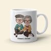 No Matter How Old We Grow I Promise To Ignore How Much You Snore, Old Couple Happiness White Tea Coffee Mug No Matter How Old We Grow I Promise To Ignore How Much You Snore, Old Couple Happiness White Tea Coffee Mug