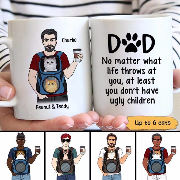 No Matter What Cat Dad Backpack Personalized Mug No Matter What Cat Dad Backpack Personalized Mug