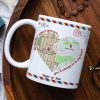 No Matter Where You Are You'll Always Be In My Heart, Map Lover Long Distance Relationship Couple
