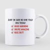 No One Told You Stick Couple Personalized Mug