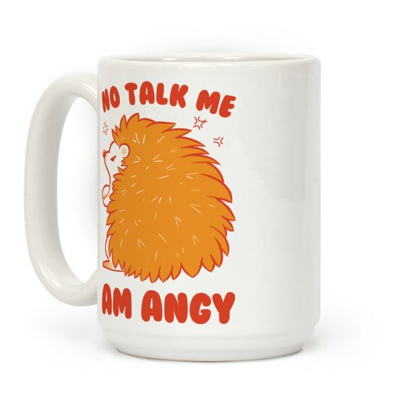 No Talk Me Am Angy Hedgehog Coffee Mug