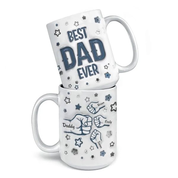 Nobody Else In The World Is Better Than My Dad - Family Personalized Custom 3D Inflated Effect Printed Mug - Father's Day, Gift For Dad, Grandpa Nobody Else In The World Is Better Than My Dad - Family Personalized Custom 3D Inflated Effect Printed Mug - Father's Day, Gift For Dad, Grandpa