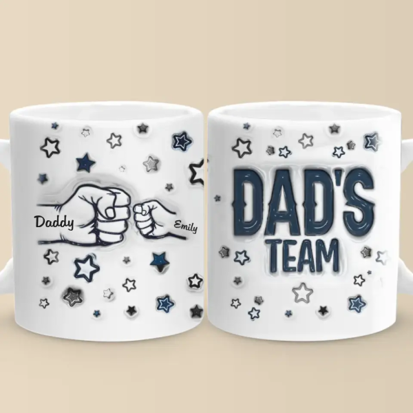 Nobody Else In The World Is Better Than My Dad - Family Personalized Custom 3D Inflated Effect Printed Mug - Father's Day, Gift For Dad, Grandpa Nobody Else In The World Is Better Than My Dad - Family Personalized Custom 3D Inflated Effect Printed Mug - Father's Day, Gift For Dad, Grandpa