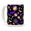 Nonbinary Pride Halloween Pattern Coffee Mug Nonbinary Pride Halloween Pattern Coffee Mug