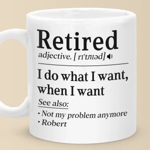 Not My Problem Anymore - Coworker Personalized Custom Mug - Appreciation, Retirement Gift For Coworkers, Work Friends, Colleagues