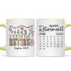 Not My Problem Anymore Retirement Gift Calendar Keepsake Personalized Mug, Farewell Good Luck Gift Coworker, Teacher, Nurse