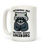 Notorious RBG Raccoon Bader Ginsburg Parody Coffee Mug