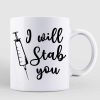Nurse Chibi I Will Stab You Personalized Mug