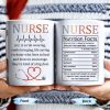 Nurse Nutrition Facts, Miracle Worker, Essential Traits - Personalized Custom Coffee Mug - NUR015_MG
