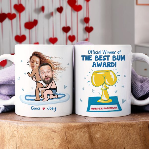Official Winner Of The Best Bum Award, Couple Gift, Personalized Mug, Naughty Couple Mug Official Winner Of The Best Bum Award, Couple Gift, Personalized Mug, Naughty Couple Mug