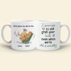 Old Couple Even When We're Old and Wrinkly - Personalized White Mug - Gift for Couple
