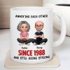 Old Funny Couple Annoying Each Other and Still Going Strong - Personalized Mug - Christmas Gift for him, for her