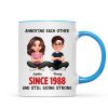 Old Funny Couple Annoying Each Other and Still Going Strong - Personalized Mug - Christmas Gift for him, for her
