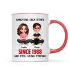 Old Funny Couple Annoying Each Other and Still Going Strong - Personalized Mug - Christmas Gift for him, for her