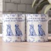 Once By My Side, Forever In My Heart Dog Memorial Toile De Jouy - Personalized Mug Once By My Side, Forever In My Heart Dog Memorial Toile De Jouy - Personalized Mug