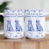 Once By My Side, Forever In My Heart Dog Memorial Toile De Jouy - Personalized Mug Once By My Side, Forever In My Heart Dog Memorial Toile De Jouy - Personalized Mug