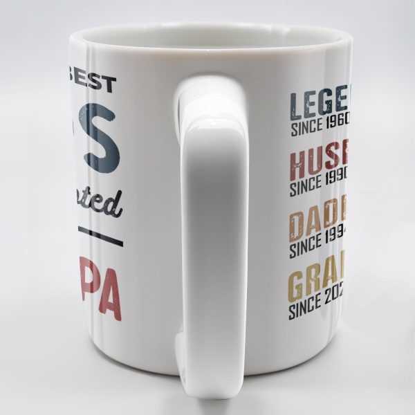 Only The Best Dads Get Promoted To Grandpa - Personalized Custom Coffee Mug - GRP031_MG Only The Best Dads Get Promoted To Grandpa - Personalized Custom Coffee Mug - GRP031_MG