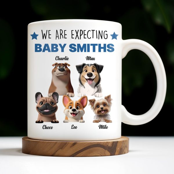 Only The Best Dog Dads Get Promoted To Human Dads - Personalized Custom Coffee Mug - DAD241_MG Only The Best Dog Dads Get Promoted To Human Dads - Personalized Custom Coffee Mug - DAD241_MG