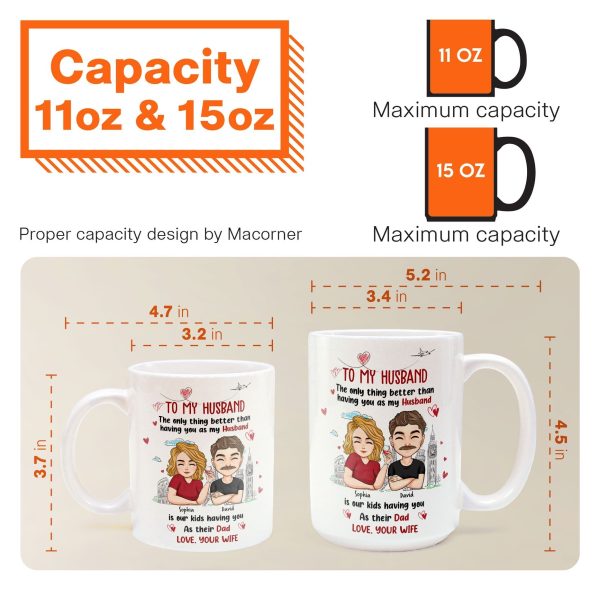 Only Thing Better Than Having You As Husband Is Our Kids Having You As Dad - Personalized Mug Only Thing Better Than Having You As Husband Is Our Kids Having You As Dad - Personalized Mug