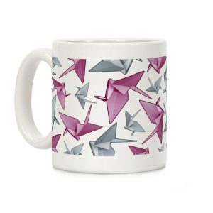 Origami Paper Crane Coffee Mug