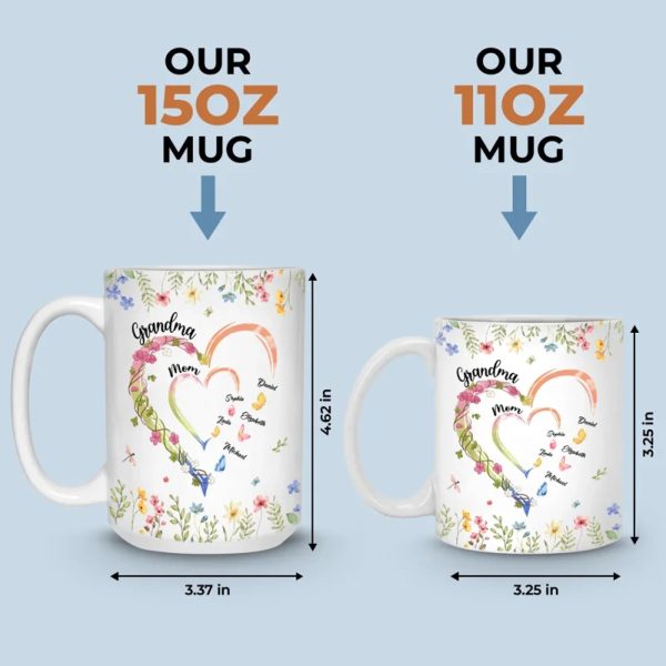 Our Family, Her Legacy - Family Personalized Custom Mug - Mother's Day, Gift For Mom, Grandma Our Family, Her Legacy - Family Personalized Custom Mug - Mother's Day, Gift For Mom, Grandma