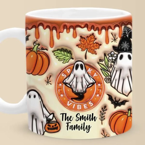 Our Family Is A Real Scream - Family Personalized Custom 3D Inflated Effect Printed Mug - Halloween Gift For Family Members Our Family Is A Real Scream - Family Personalized Custom 3D Inflated Effect Printed Mug - Halloween Gift For Family Members