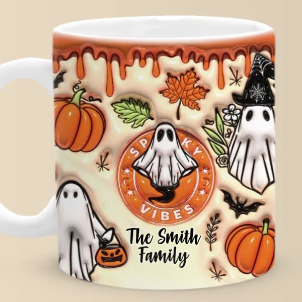Our Family Is A Real Scream - Family Personalized Custom 3D Inflated Effect Printed Mug - Halloween Gift For Family Members Our Family Is A Real Scream - Family Personalized Custom 3D Inflated Effect Printed Mug - Halloween Gift For Family Members