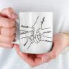 Our Fingers Together - Family Personalized Custom Mug - Father's Day, Gift For Dad, Grandpa Our Fingers Together - Family Personalized Custom Mug - Father's Day, Gift For Dad, Grandpa