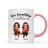 Our Friendship Is True Blessing Fall Season Pretty Besties Sisters Sitting Personalized Mug