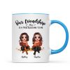 Our Friendship Is True Blessing Fall Season Pretty Besties Sisters Sitting Personalized Mug
